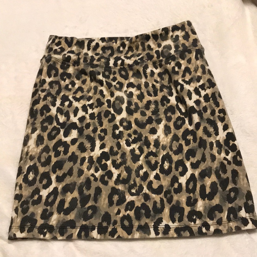 Cheetah print pencil skirt
